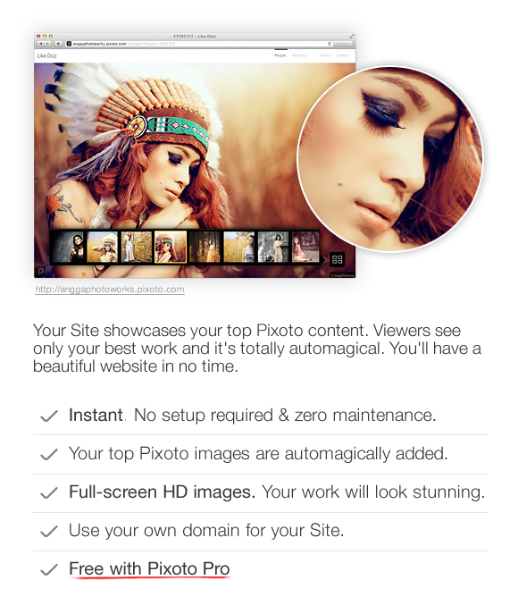 Introducing Pixoto Sites